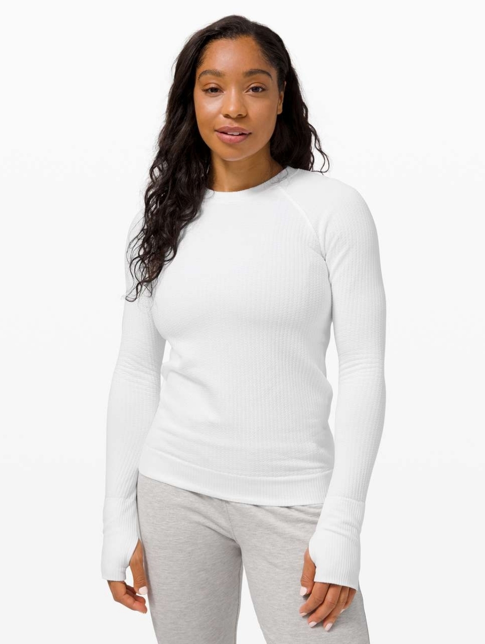 Lululemon Rest Less Pullover Bubble Dot White